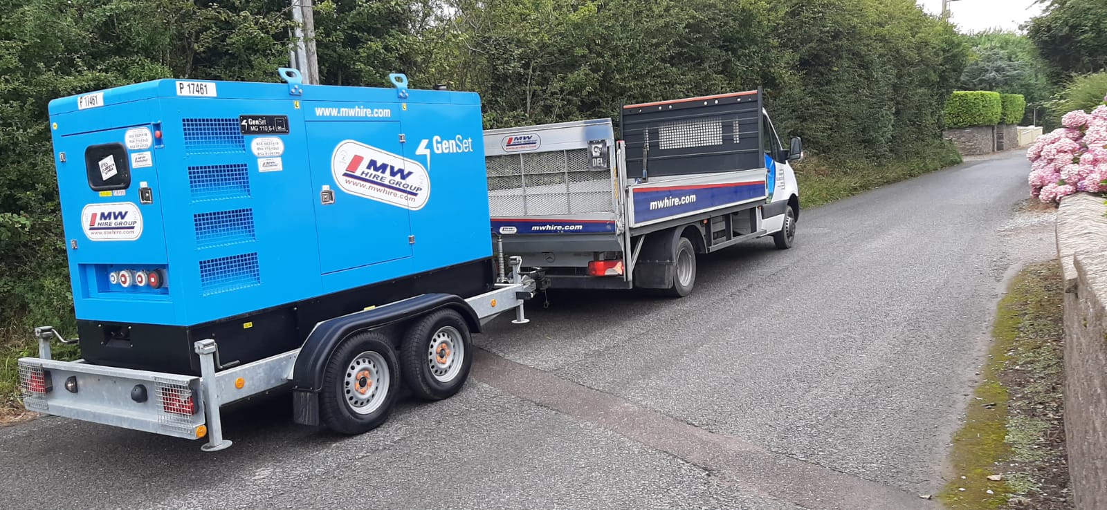 Exrental 110 KVA Road tow Genset...SOLD